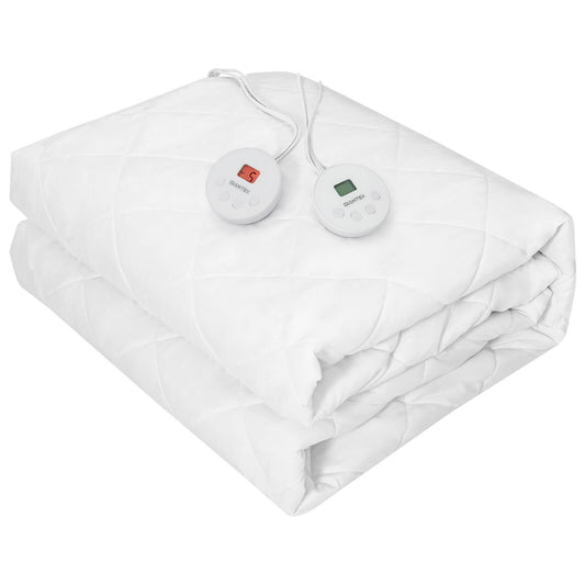 Auto Shut Off Heated Electric Mattress Pad with Dual Controller-Twin Size - Gallery Canada