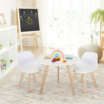 Kids Activity Play Table And 2 Chairs Set, White Kids Table & Chair Sets at Gallery Canada