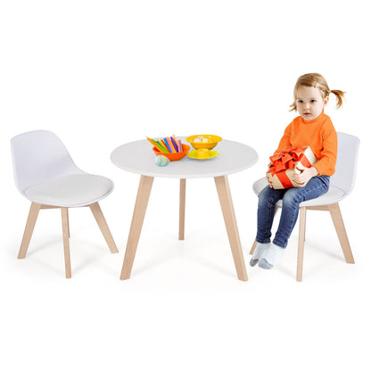Kids Activity Play Table And 2 Chairs Set, White Kids Table & Chair Sets at Gallery Canada