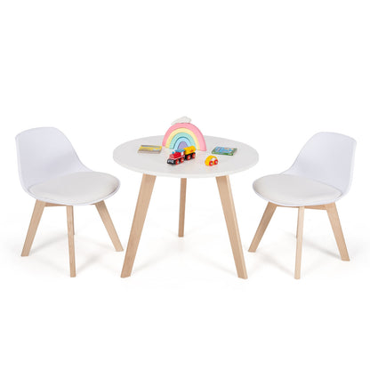 Kids Activity Play Table And 2 Chairs Set, White Kids Table & Chair Sets at Gallery Canada