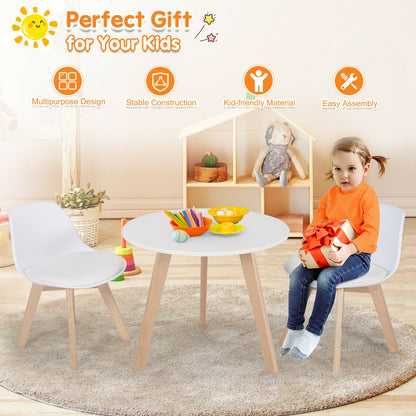 Kids Activity Play Table And 2 Chairs Set, White Kids Table & Chair Sets at Gallery Canada