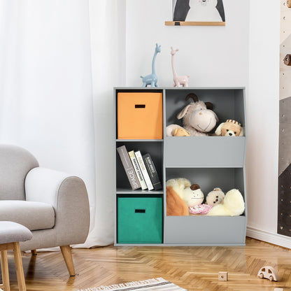 Kids Toy Storage Cabinet Shelf Organizer , Gray Kids Storage at Gallery Canada