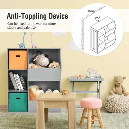 Kids Toy Storage Cabinet Shelf Organizer , Gray Kids Storage at Gallery Canada