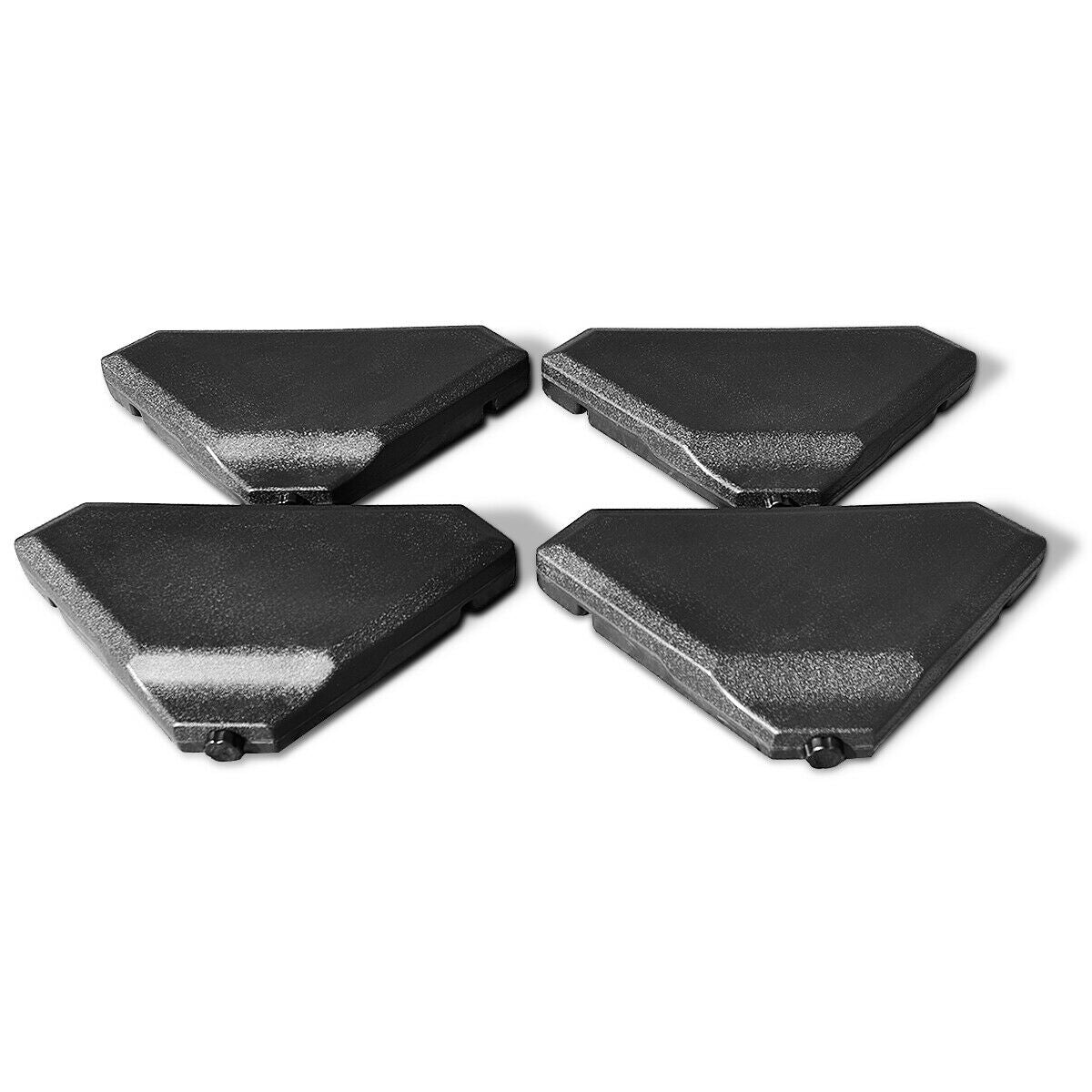 4 Pieces 195 lbs Patio Umbrella Base, Black Outdoor Umbrella Bases Black at Gallery Canada
