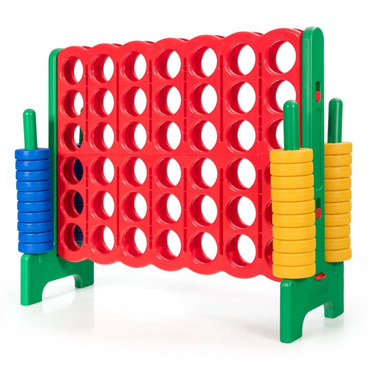 Jumbo 4-to-Score Giant Game Set with 42 Jumbo Rings and Quick-Release Slider, Green