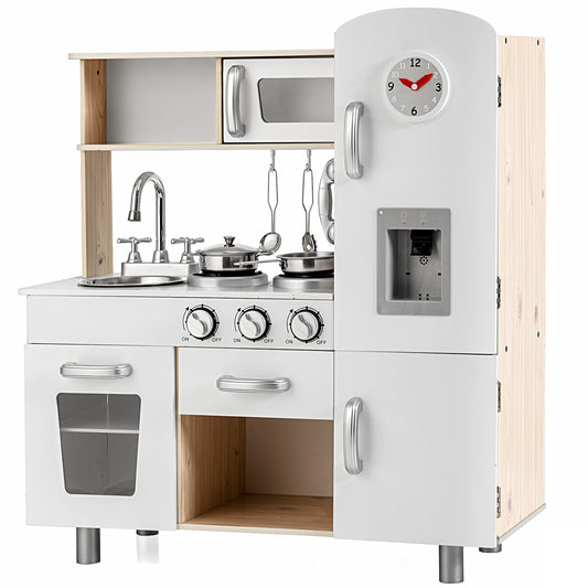 Vintage Play Kitchen Pretend Cooking Playset, White Play Kitchen Sets White at Gallery Canada