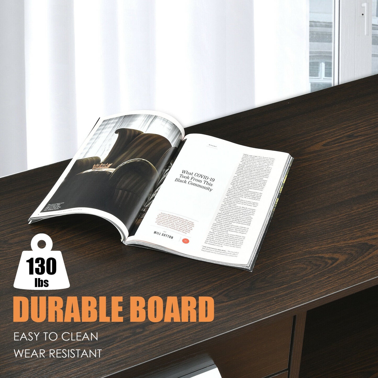 3-Drawer Mobile Lateral File Cabinet Printer Stand, Dark Brown File Cabinets at Gallery Canada