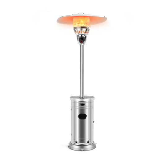 48000 BTU Patio Heater with Simple Ignition System, Silver - Gallery Canada