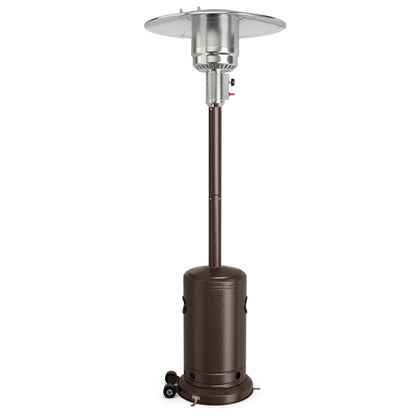 48000 BTU Stainless Steel Propane Patio Heater with Trip over Protection, Bronze Patio Heaters at Gallery Canada
