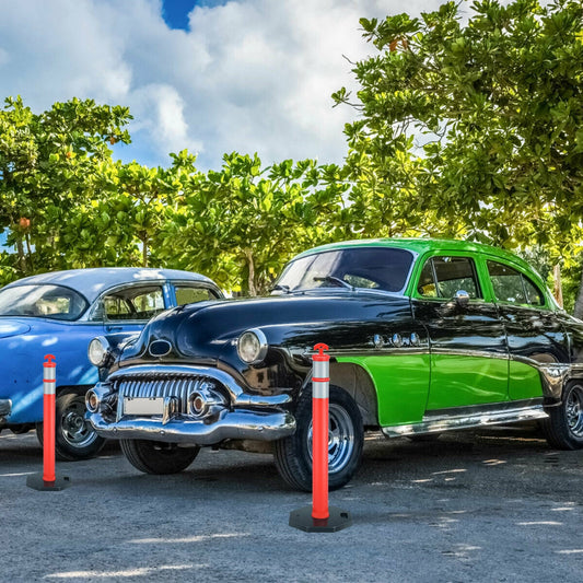 6 Pack 45 Inch Orange Traffic Delineator Post Cone, Orange Decorative Accessories Orange at Gallery Canada