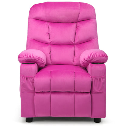 Kids Recliner Chair With Cup Holder, Footrest, Pink Kids Chairs & Seating at Gallery Canada