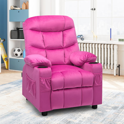 Kids Recliner Chair With Cup Holder, Footrest, Pink Kids Chairs & Seating at Gallery Canada