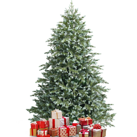 7 Feet Artificial Christmas Tree with 1260 Mixed PE and PVC Tips, Green Christmas Tree Green at Gallery Canada