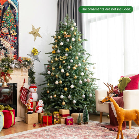7 Feet Artificial Christmas Tree with 1260 Mixed PE and PVC Tips, Green - Gallery Canada