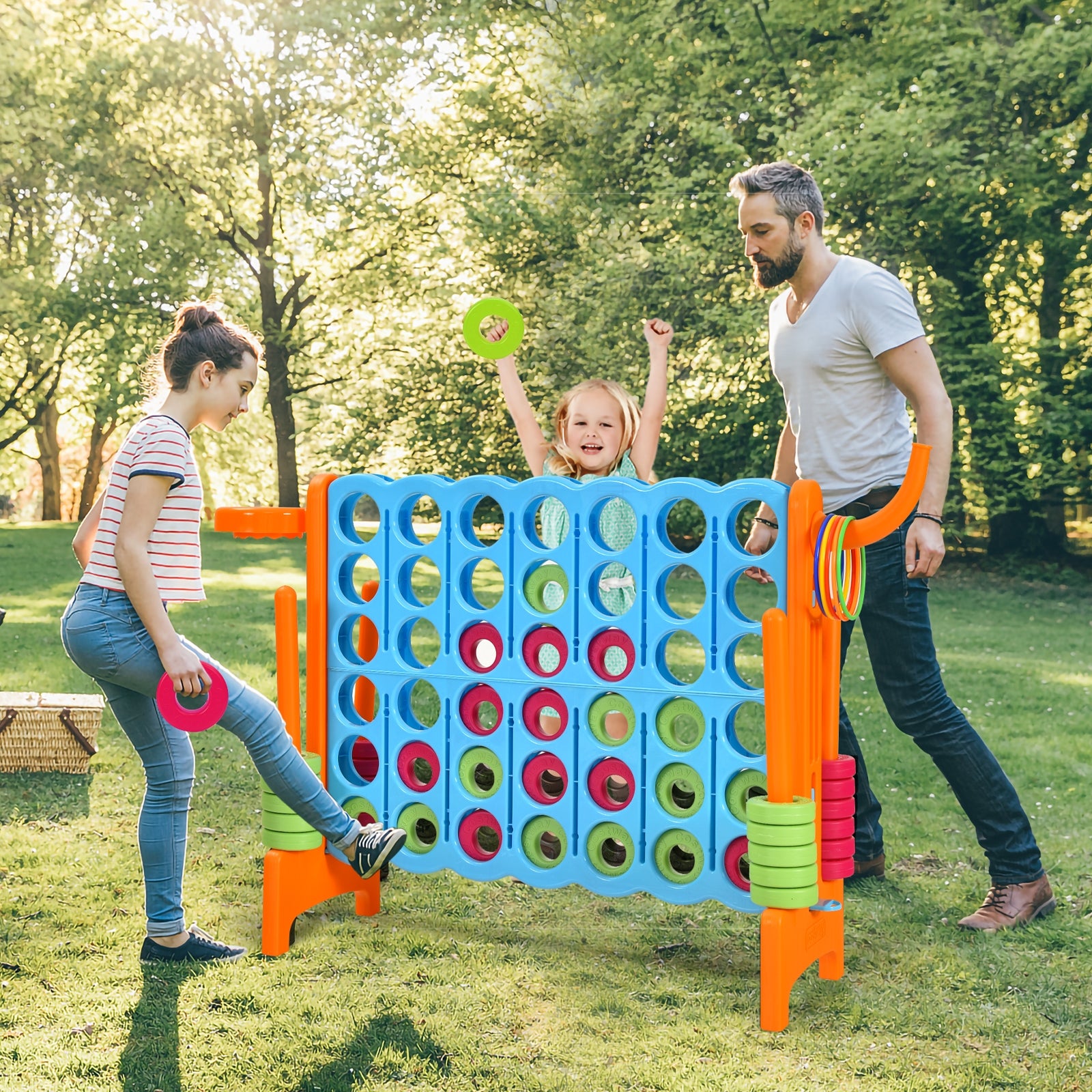 2.5ft 4-to-Score Giant Game Set, Orange Lawn Games at Gallery Canada
