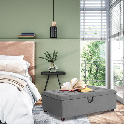 Folding Ottoman Sleeper Bed with Mattress for Guest Bed and Office Nap, Gray Folding Beds at Gallery Canada