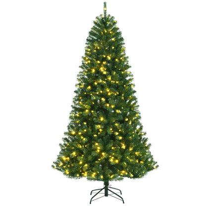 Artificial Hinged Christmas Tree, 6', Remote Control LED Lights, Green Christmas Tree at Gallery Canada