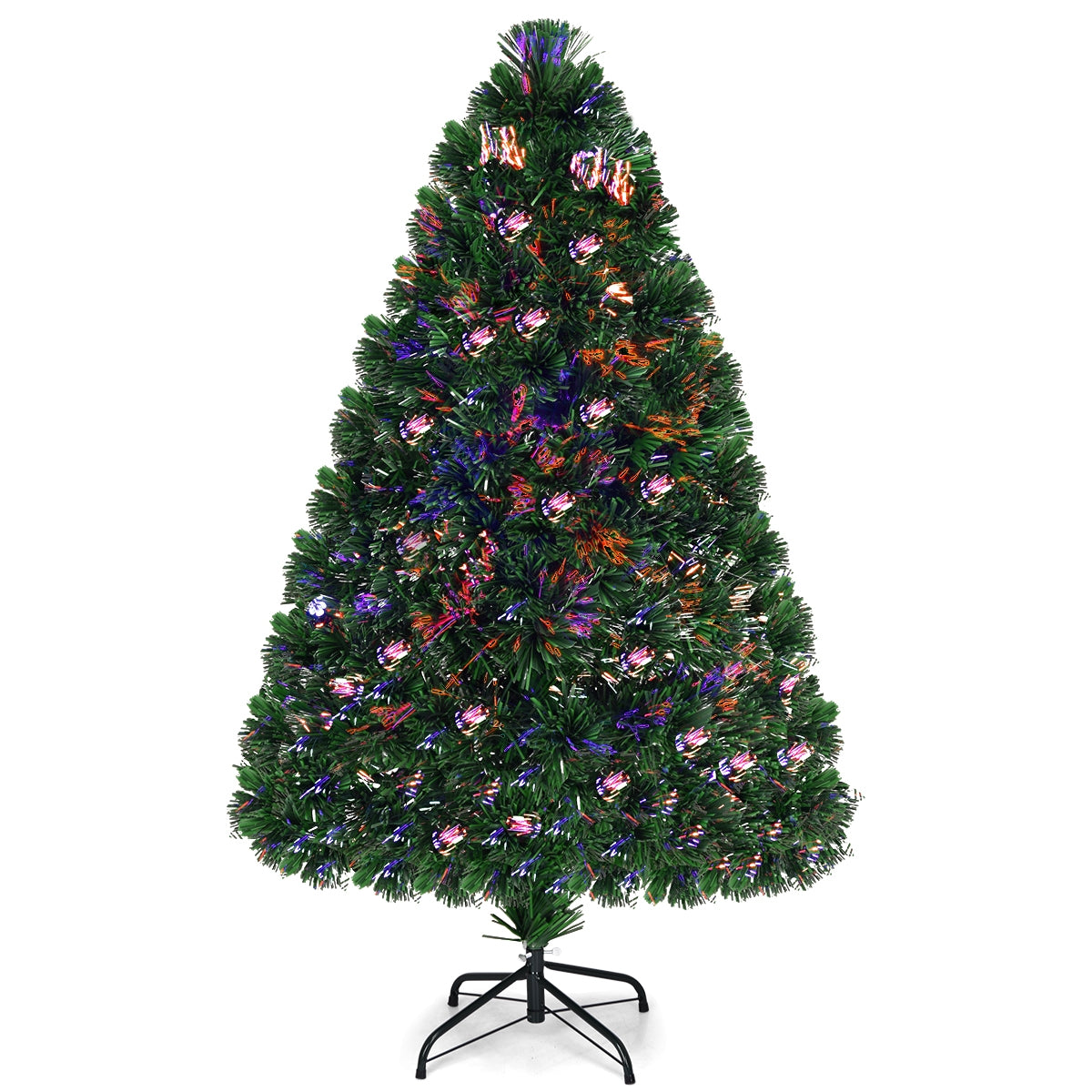 Pre-Lit Fiber Optic PVC Christmas Tree, 4 ft, Green Christmas Tree at Gallery Canada