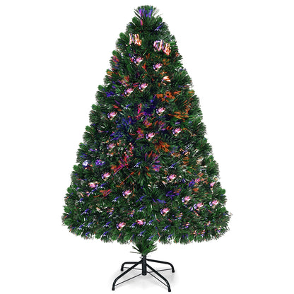 Pre-Lit Fiber Optic PVC Christmas Tree, 4 ft, Green Christmas Tree at Gallery Canada