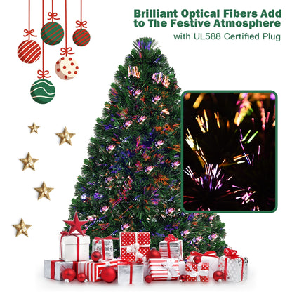 Pre-Lit Fiber Optic PVC Christmas Tree, 4 ft, Green Christmas Tree at Gallery Canada