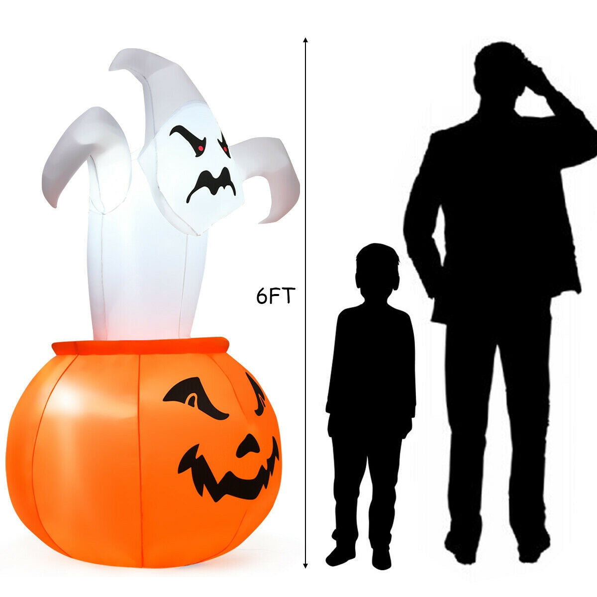 6Ft Halloween Inflatable Ghost Pumpkin Halloween at Gallery Canada