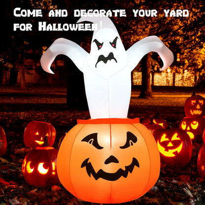 6Ft Halloween Inflatable Ghost Pumpkin Halloween at Gallery Canada