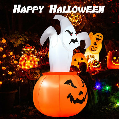 6Ft Halloween Inflatable Ghost Pumpkin Halloween at Gallery Canada