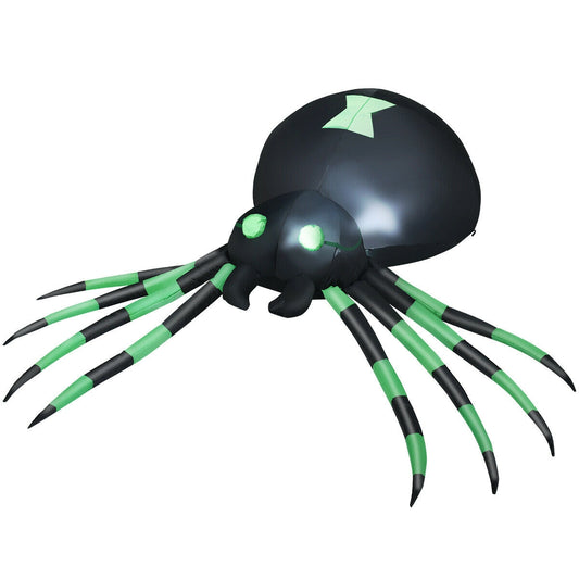 6 Feet Halloween Inflatable Spider, Black Halloween Black at Gallery Canada