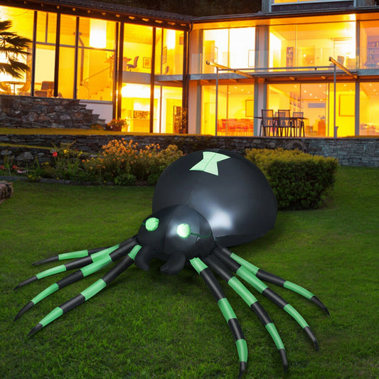 6 Feet Halloween Inflatable Spider, Black Halloween Black at Gallery Canada