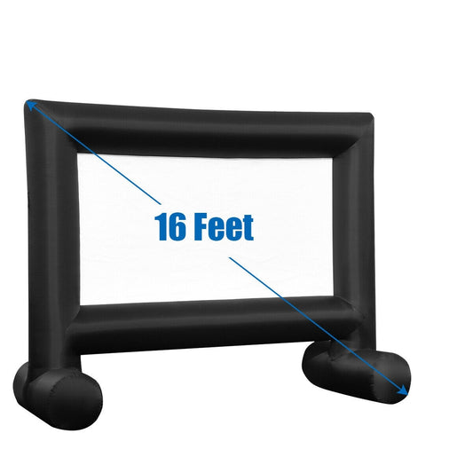 Inflatable Outdoor Movie Projector Screen, 16 Feet, With Blower And Carrying Bag Game Room Options at Gallery Canada