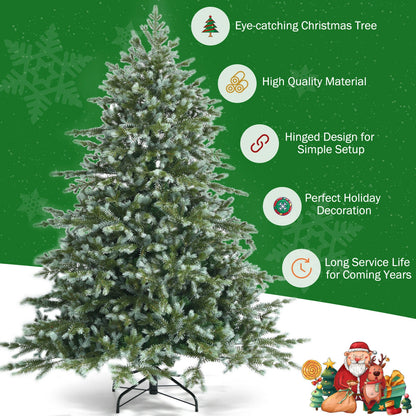 6 Feet Artificial Christmas Spruce Hinged Tree, Green Christmas Tree at Gallery Canada