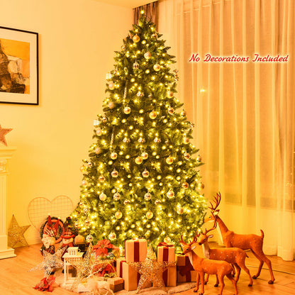 7.5 Feet Artificial Fir Christmas Tree, LED Lights, 1968 Branch Tips, Green Christmas Tree at Gallery Canada