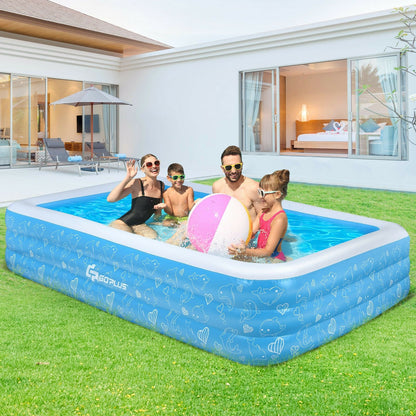 Inflatable Full-Sized Family Swimming Pool, Blue - Gallery Canada