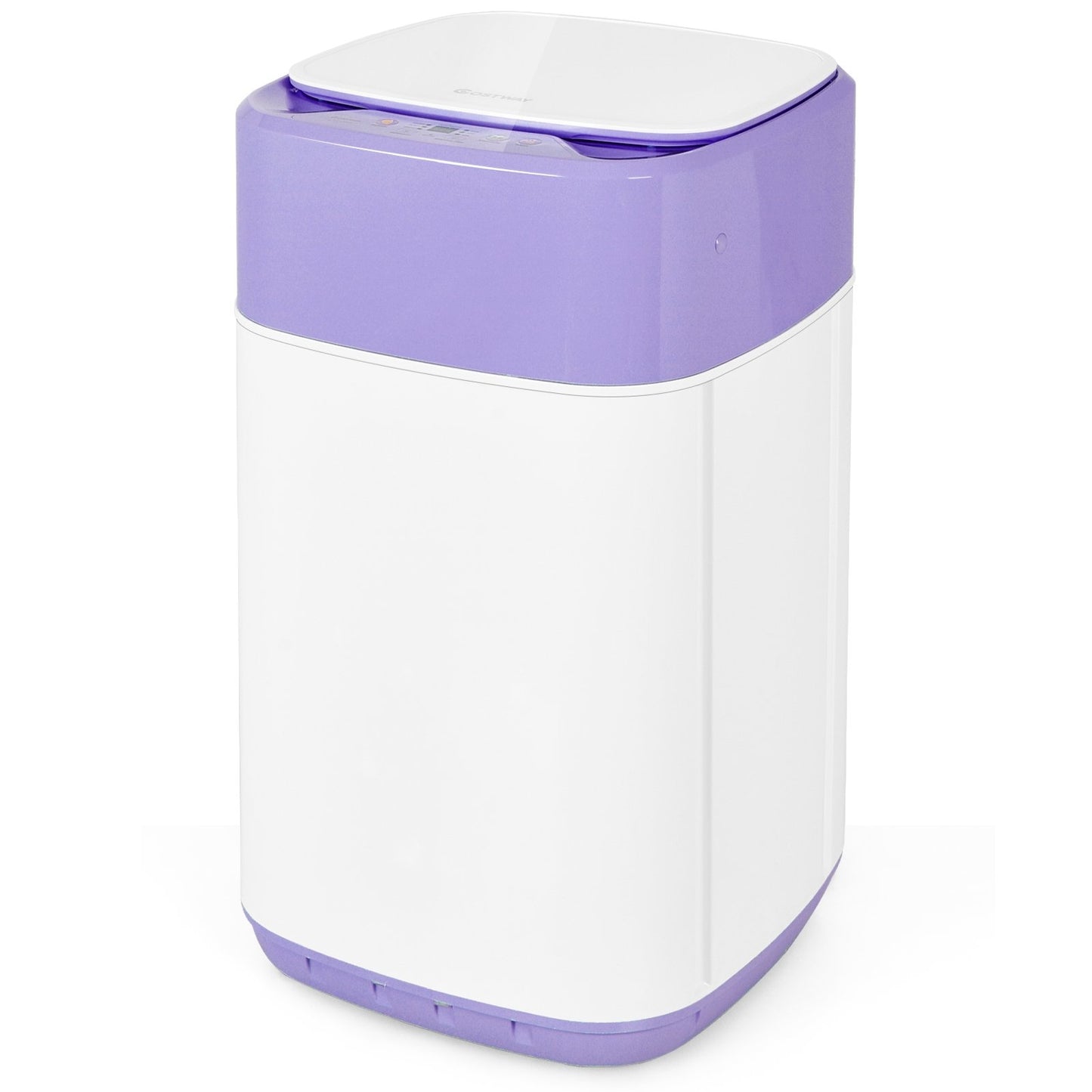 8lbs Portable Fully Automatic Washing Machine with Drain Pump, Purple