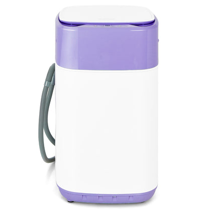 8lbs Portable Fully Automatic Washing Machine with Drain Pump, Purple Washing Machines at Gallery Canada