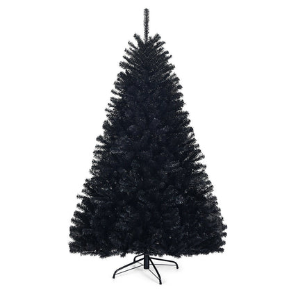 6 Feet Hinged Artificial Halloween Christmas Tree, Black Christmas Tree Black at Gallery Canada