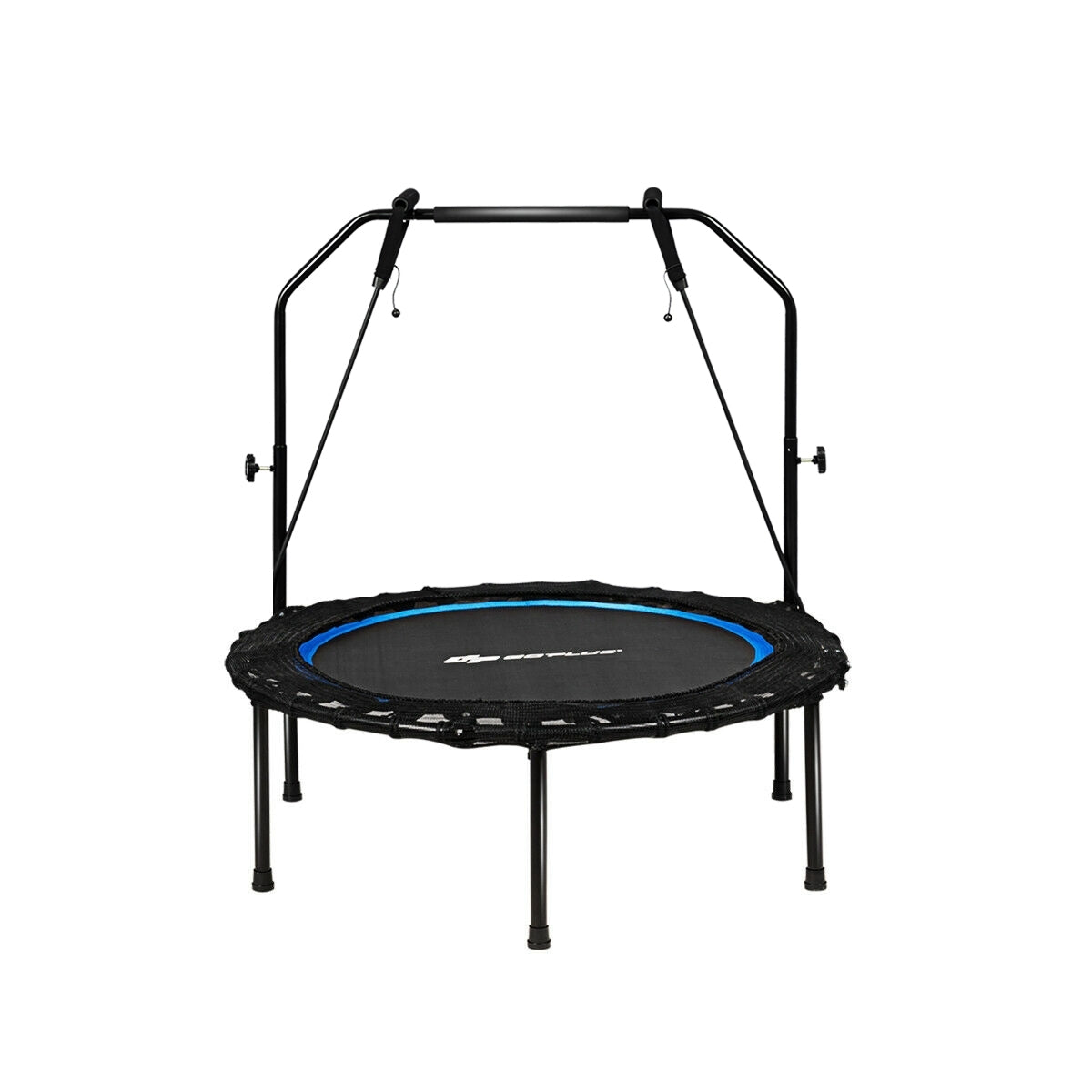 40 Inch Foldable Rebounder, Adjustable Resistance Bands, Blue Trampolines at Gallery Canada