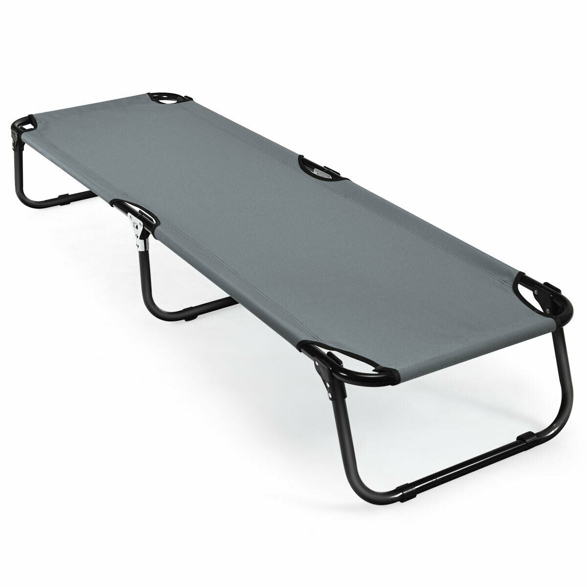 Outdoor Folding Camping Bed, Gray Camping Furniture at Gallery Canada