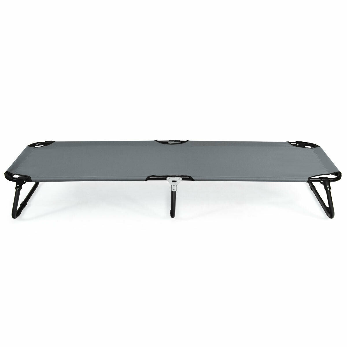 Outdoor Folding Camping Bed for Sleeping Hiking Travel, Gray Camping Furniture at Gallery Canada