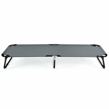 Outdoor Folding Camping Bed for Sleeping Hiking Travel, Gray Camping Furniture at Gallery Canada