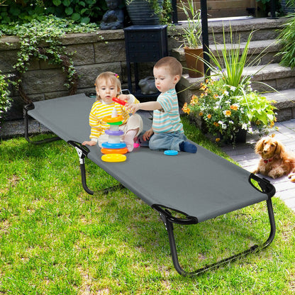 Outdoor Folding Camping Bed for Sleeping Hiking Travel, Gray Camping Furniture at Gallery Canada