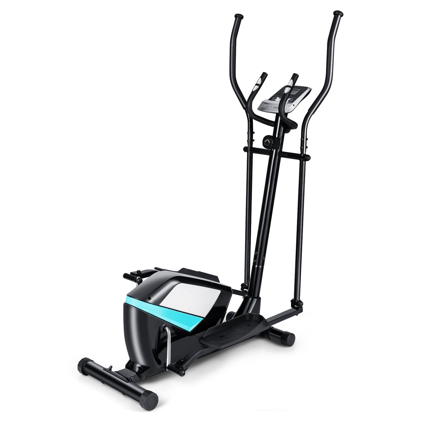 Magnetic Elliptical Machine Cross Trainer with Display Pulse Sensor 8-Level, Black at Gallery Canada