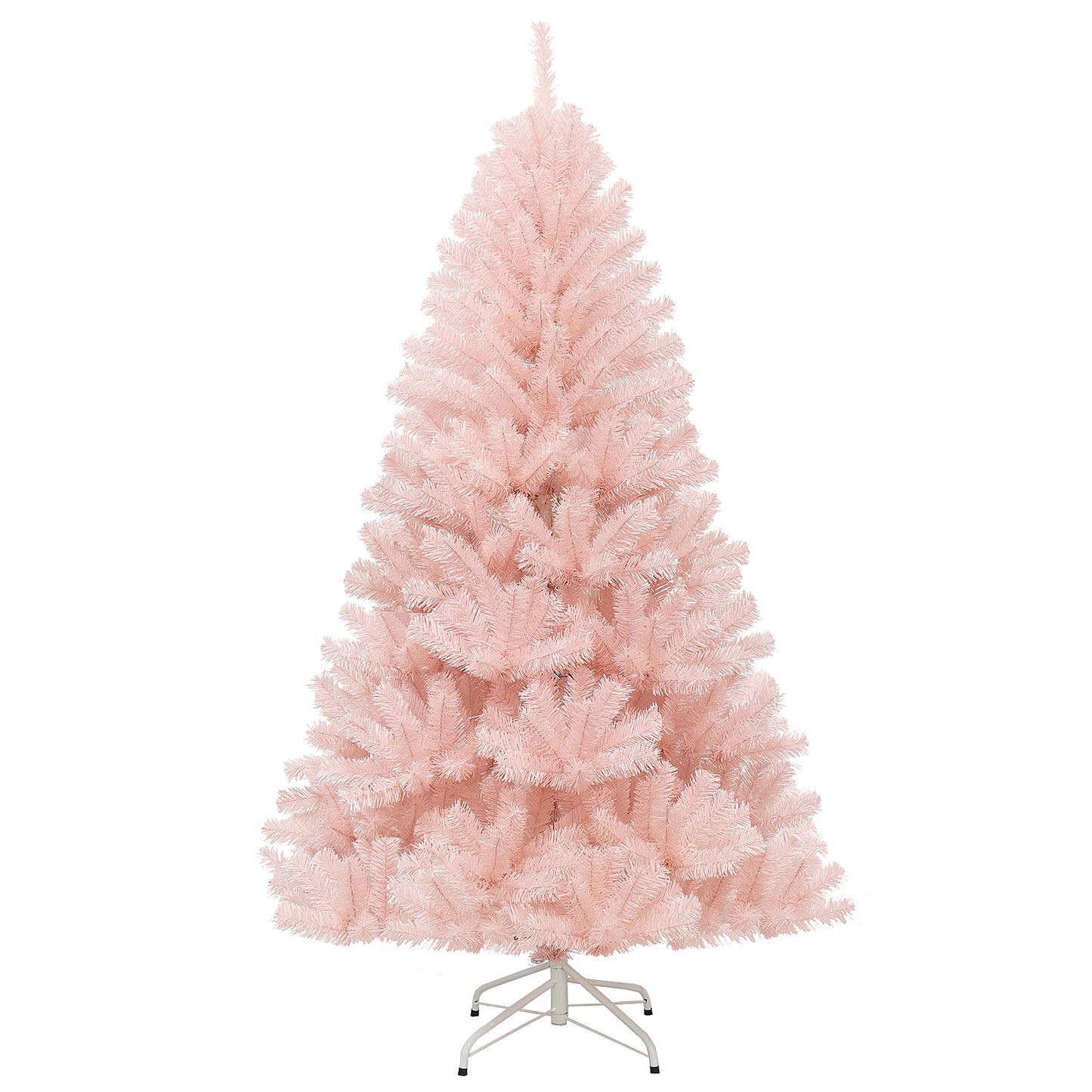6 Feet Artificial Christmas Tree, Hinged Full Fir, Pink Christmas Tree Pink at Gallery Canada