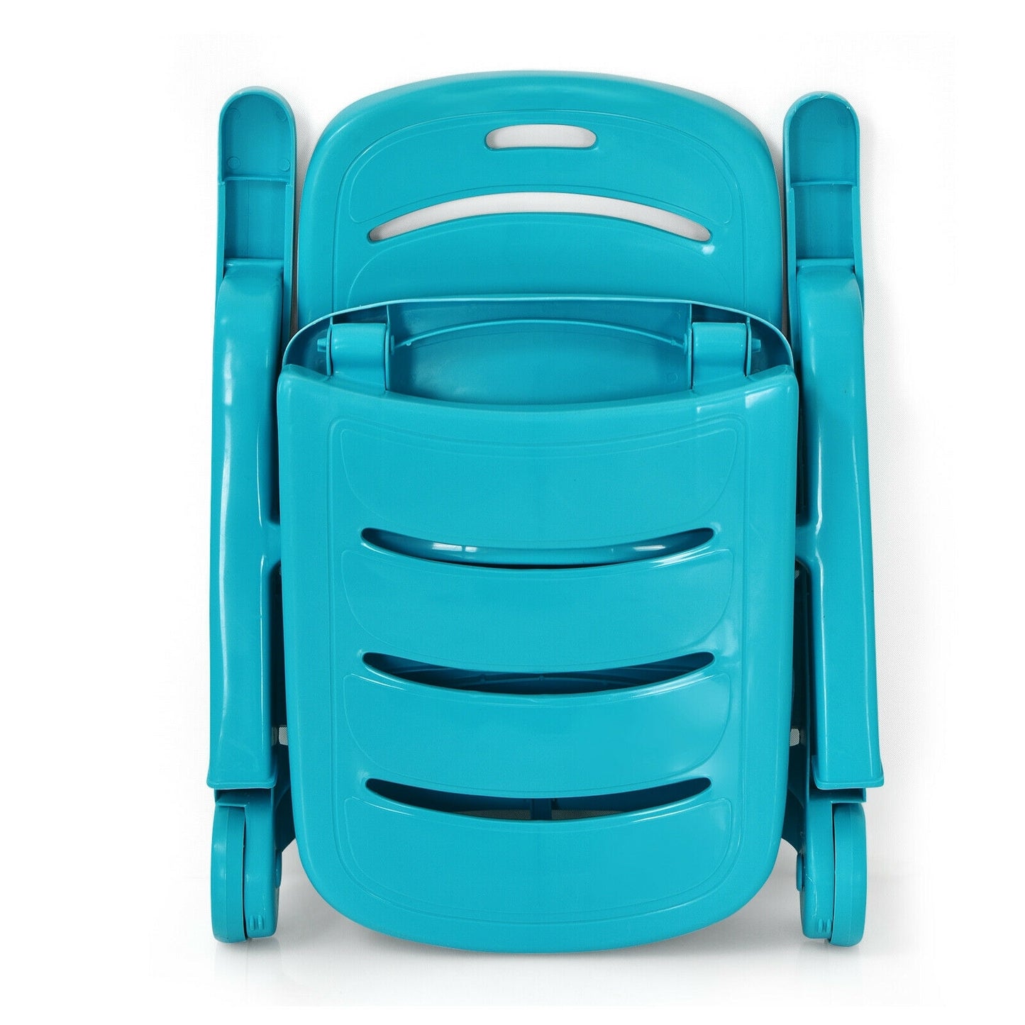 5 Position Adjustable Folding Lounger Chaise Chair, Turquoise Outdoor Chaise Lounges at Gallery Canada