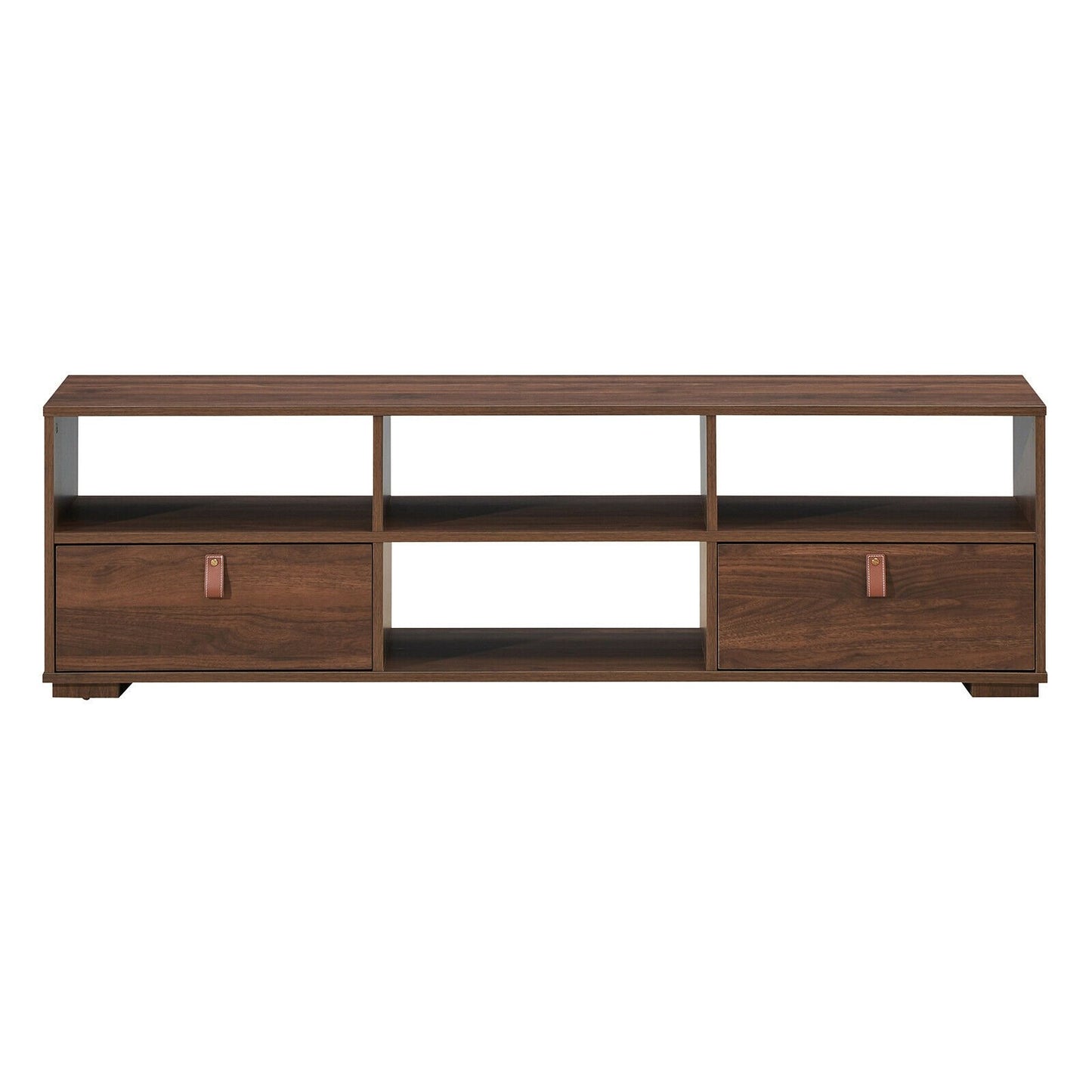 TV Stand Entertainment Media Center Console for TV's up to 60 Inch with Drawers Walnut, Walnut - Gallery Canada