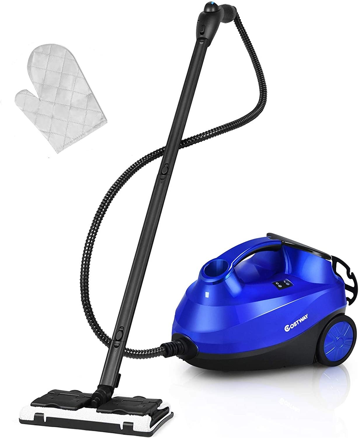 2000W Heavy Duty Multi-purpose Steam Cleaner Mop with Detachable Handheld Unit, Blue Vacuums & Cleaners Blue at Gallery Canada