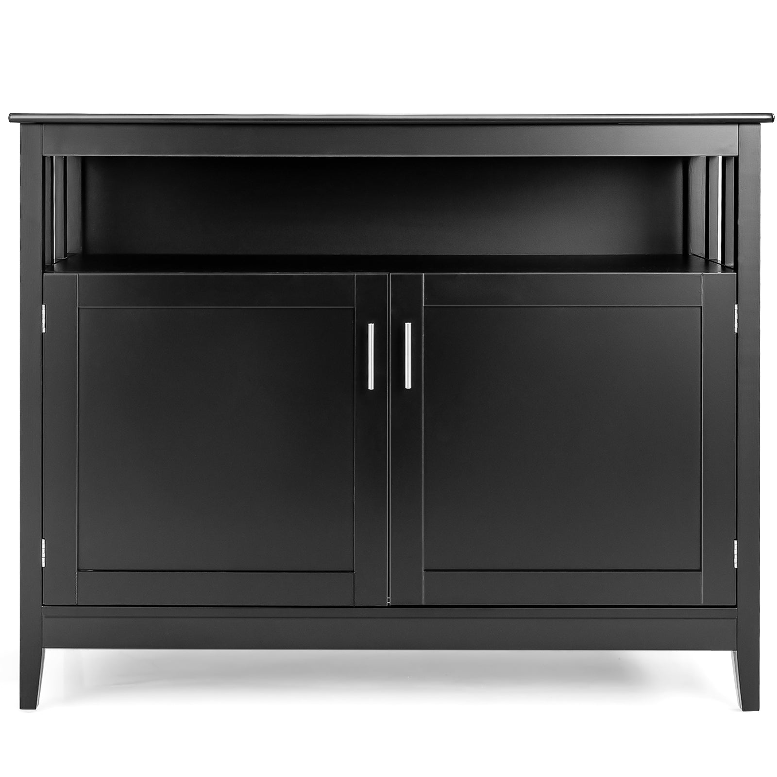 Modern Practical Wooden Kitchen Lockers with Large Storage Space, Black Sideboards Cabinets & Buffets at Gallery Canada