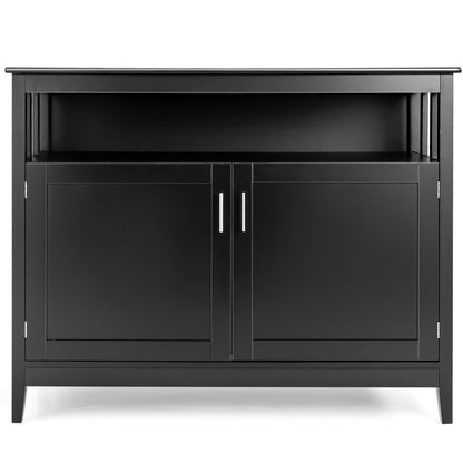 Modern Practical Wooden Kitchen Lockers with Large Storage Space, Black Sideboards Cabinets & Buffets at Gallery Canada