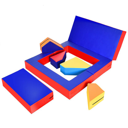 4-in-1 Crawl Climb Foam Shapes, Toddler Kids Play Set, Multicolor Kids Chairs & Seating Multicolor at Gallery Canada