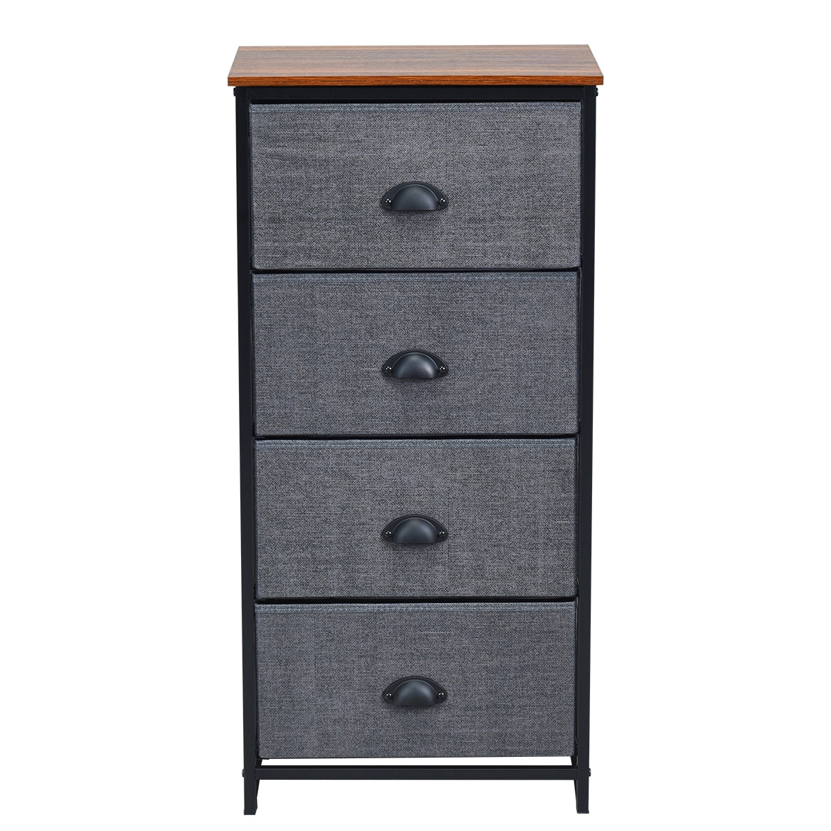 Chest Storage Tower Side Table Display Storage with 4 Drawers, Black Dressers & Chests at Gallery Canada